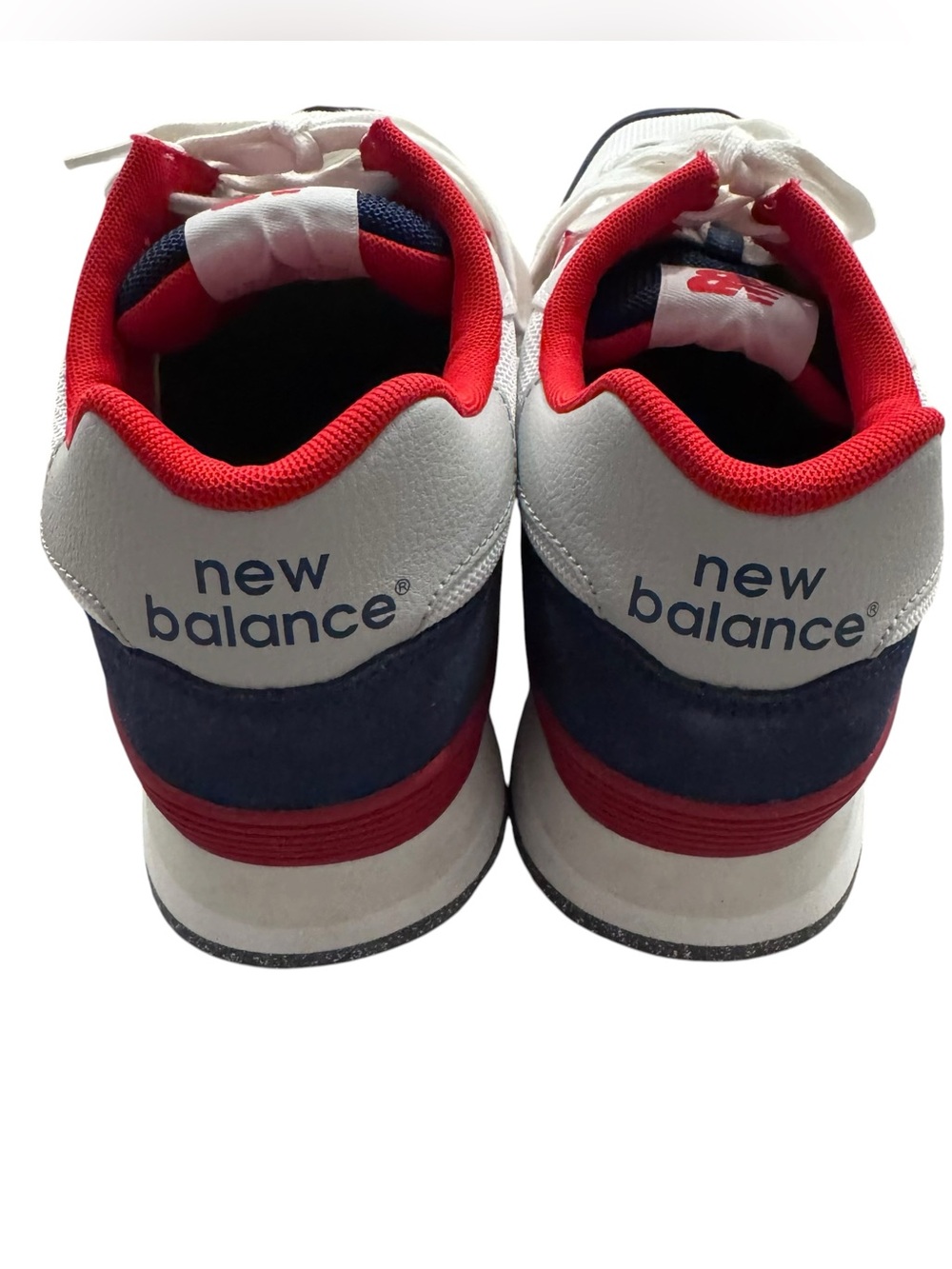 New Balance Men's White Navy Blue Red 515 Runner Sneakers Size 11 - Picture 4 of 11